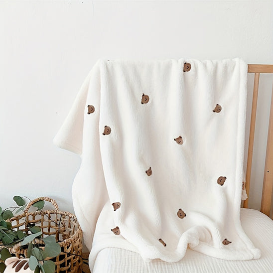 Couverture bebe ours design