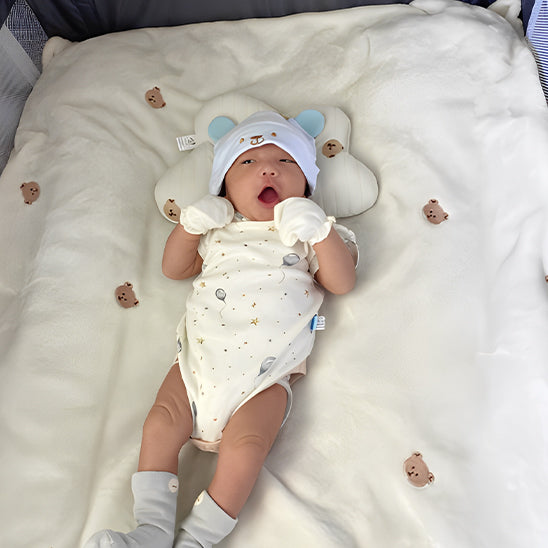 Couverture bebe ours nouveau ne