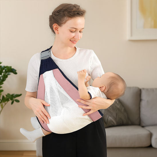 Echarpe de portage rose respirant