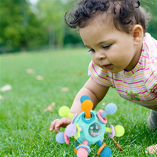 Hochet bebe vert sensoriel