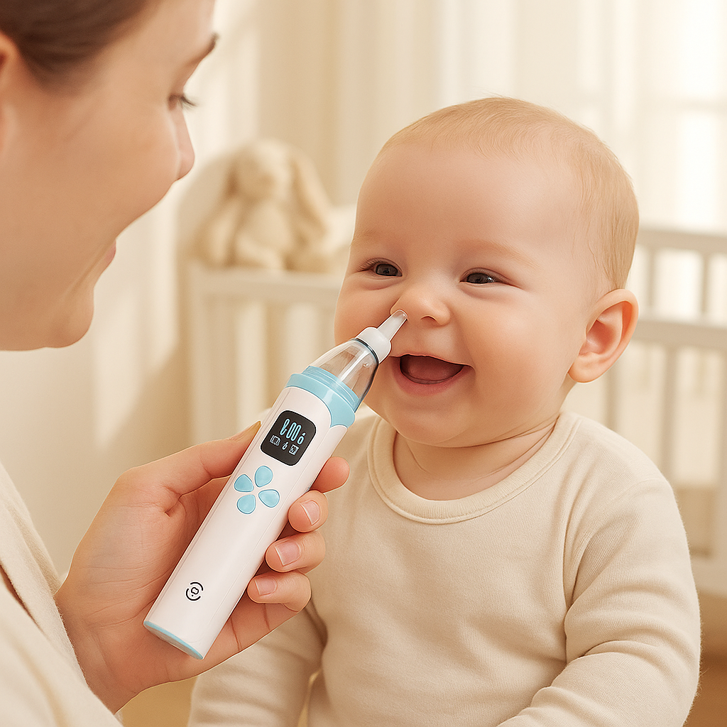 Mouche bébé électrique bleu
