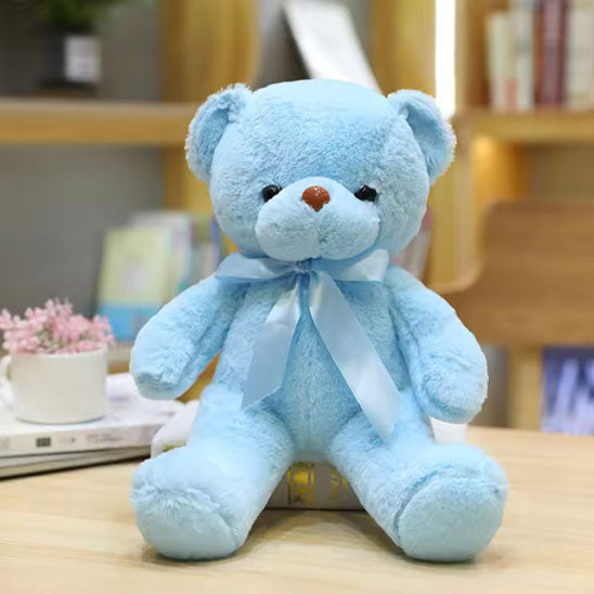 Ours en peluche bleu design
