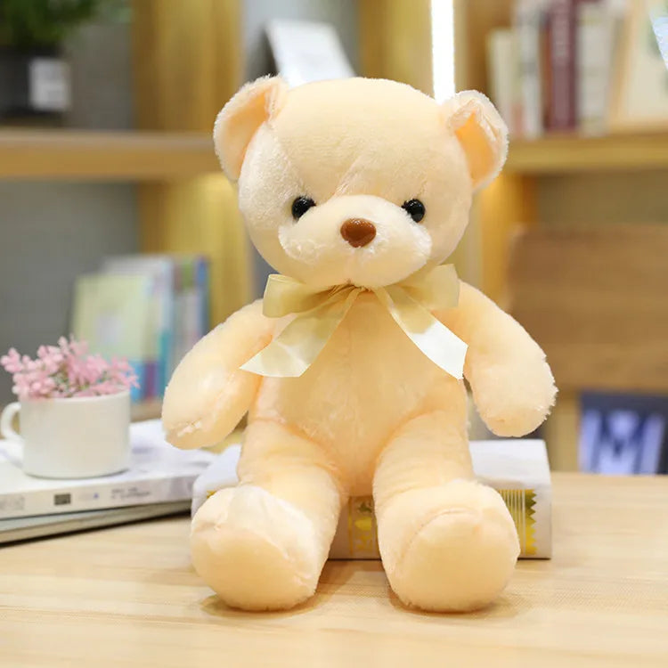 Ours en peluche jaune clair