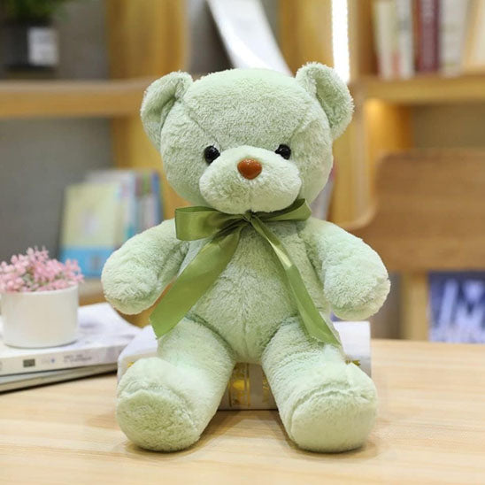 Ours en peluche vert