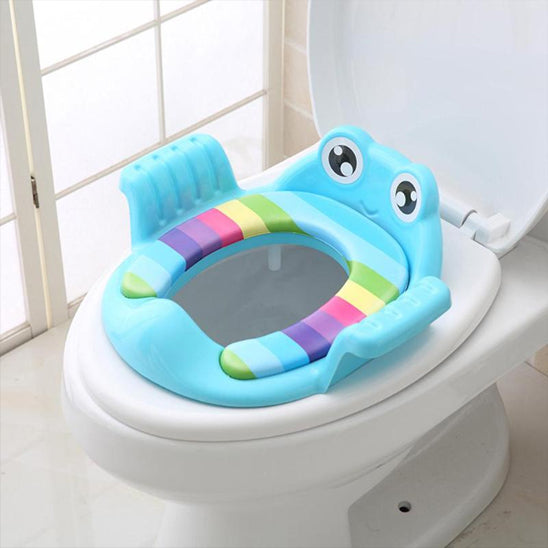 Rehausseur toilette bleu design