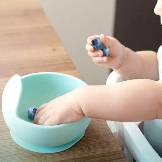 Assiette bebe vert