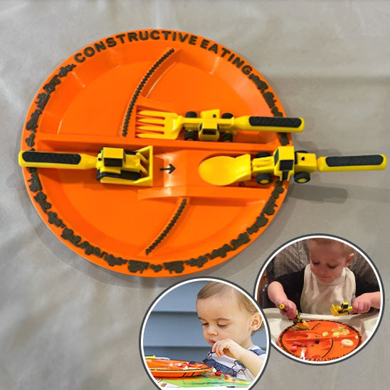 assiette-pour-bebe-jaune-orange