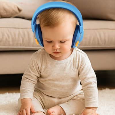 Casque anti bruit bébé respirant