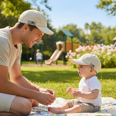 Casquette pour bebe réglable