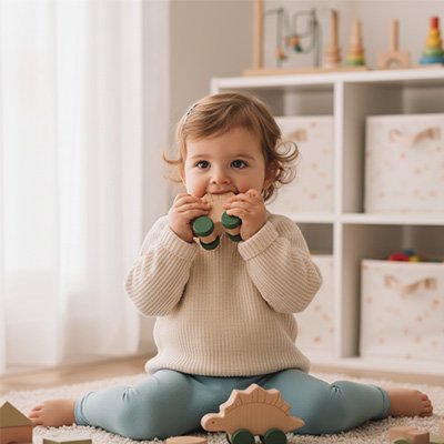 Dinosaure jouet de dentition