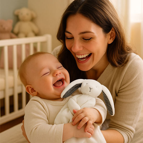 doudou bebe lapin amusant