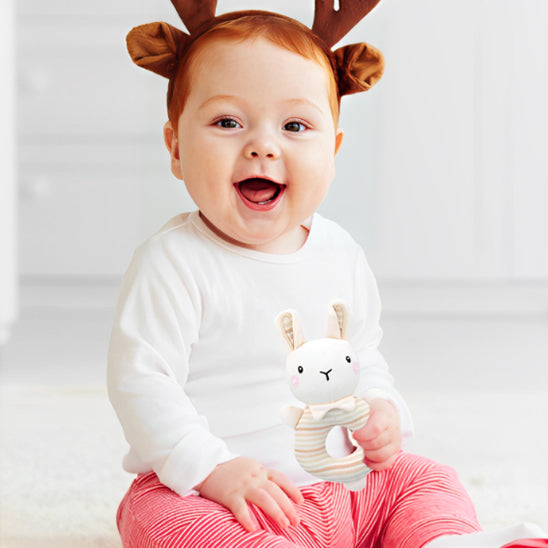 hochet bebe peluche lapin