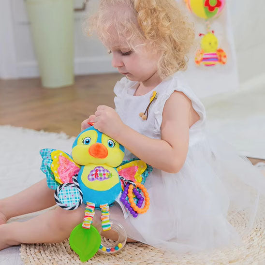 hochet oiseaux multicolore