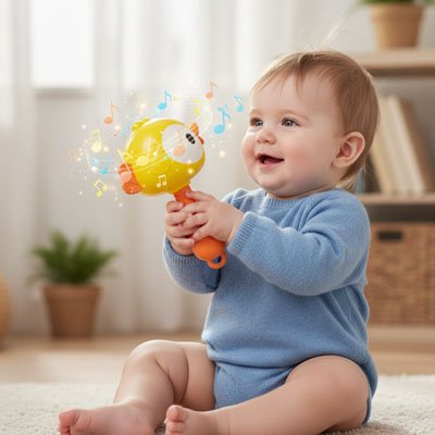 Hochet poussin jaune