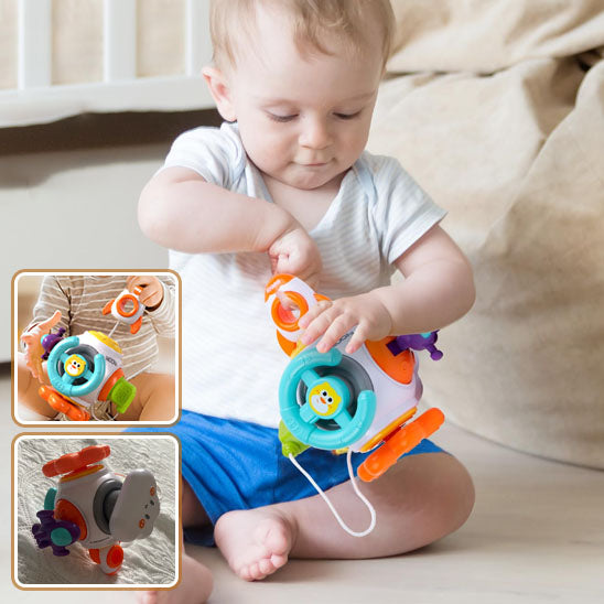 jouet pour bebe cube d'activité multicolore