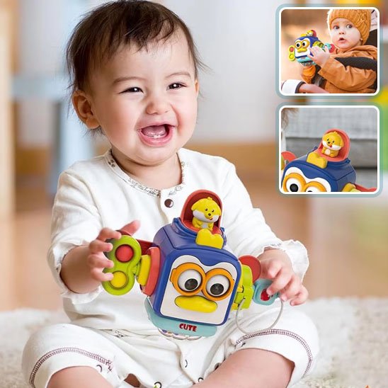 jouet pour bebe cube pingouin