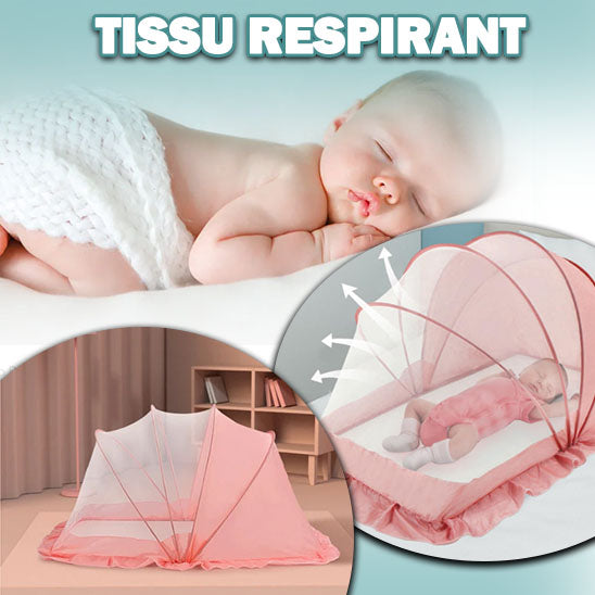 moustiquaire-lit-bébé-rose