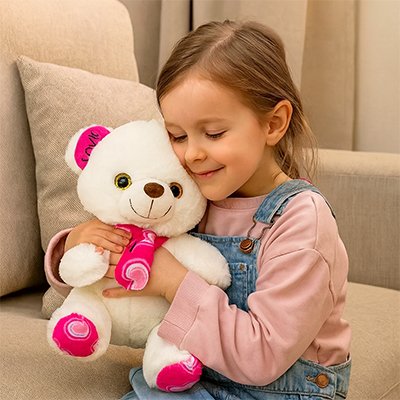 ours en peluche rose fille