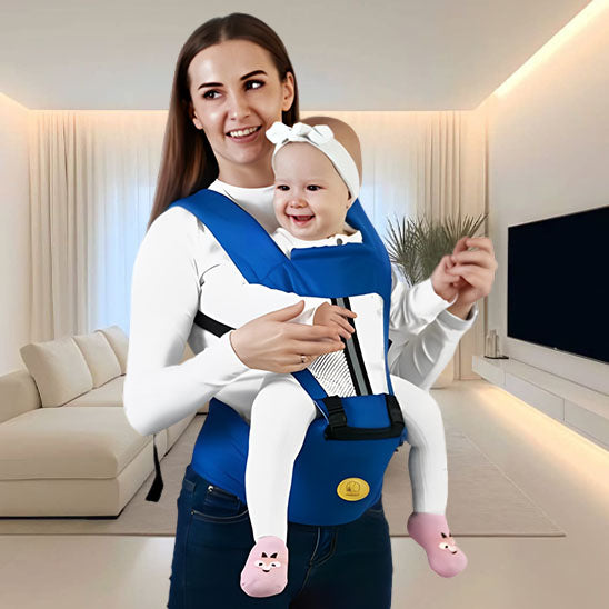 porte bebe bleu respirant