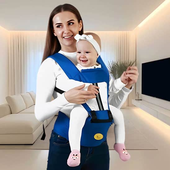 porte bebe bleu respirant