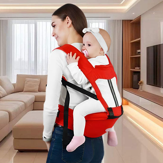 porte bebe rouge confortable