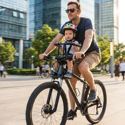 Porte bebe velo garde corps