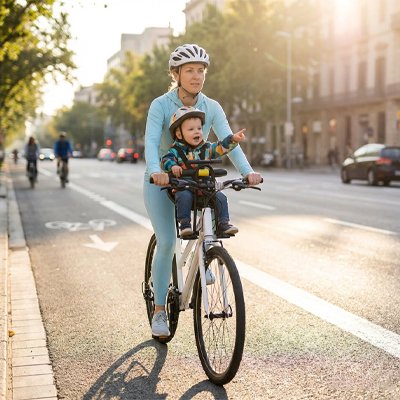 Porte bebe velo pedale