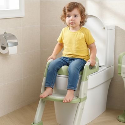 Réducteur de toilette vert enfant