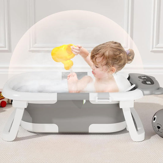 Baignoire bebe gris antidérapant