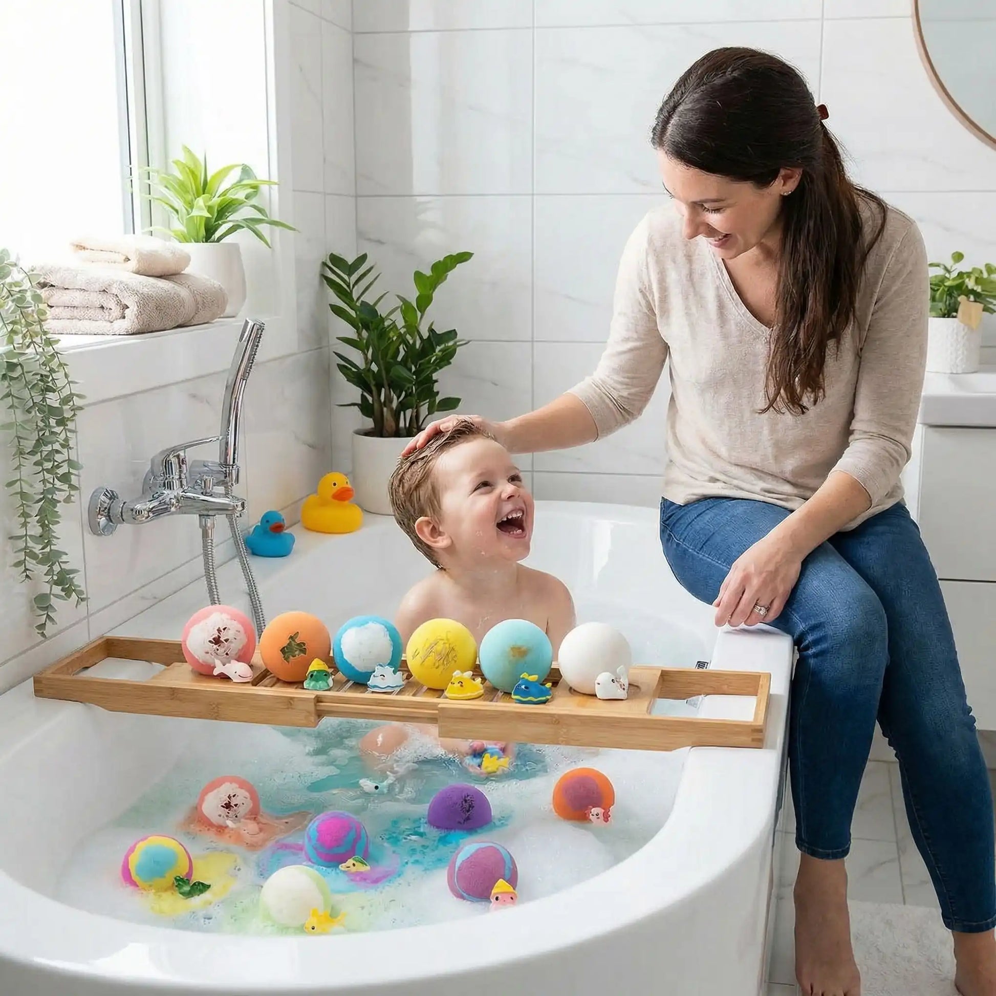 Bombe de bain colorés