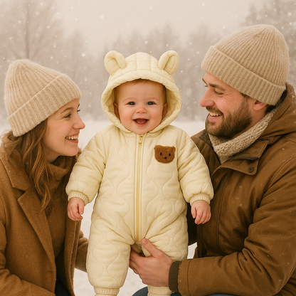 Combinaison bebe beige hiver