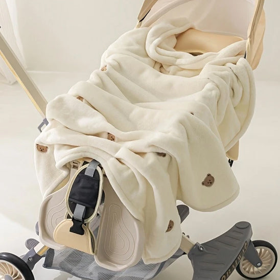 Couverture bebe ours poussette