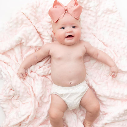 Couverture bebe rose doux