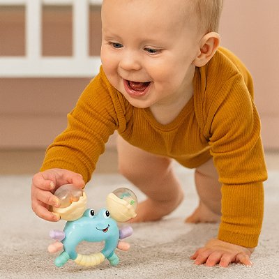 Hochet bébé crabe