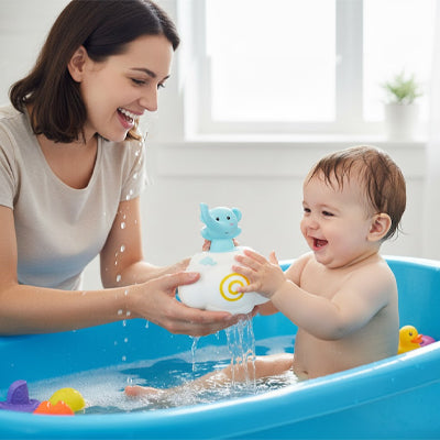 Jouet baignoire bebe éléphant 