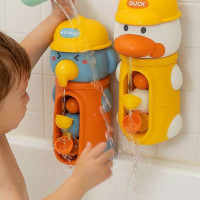 Jouet baignoire bebe canard éléphant