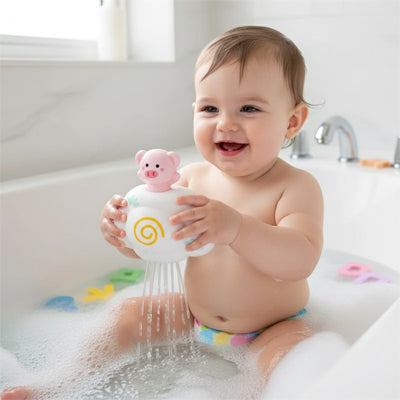 Jouet baignoire bebe nuage cochon