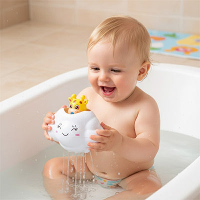 jouet baignoire bebe nuage girafe