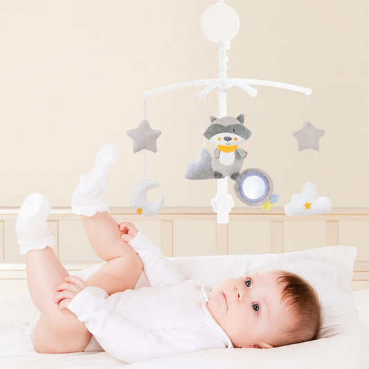 Mobile bebe raton laveur etoile