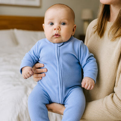 Pyjama bebe bleu combinaison