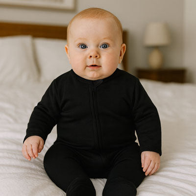 Pyjama bebe noir coton