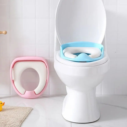 Reducteur de toilette bleu rose