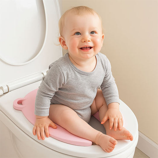 Reducteur de toilette rose amusant