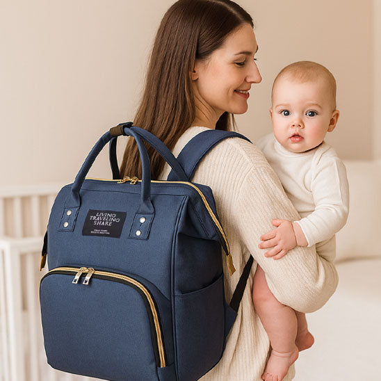 Sac a langer bleu