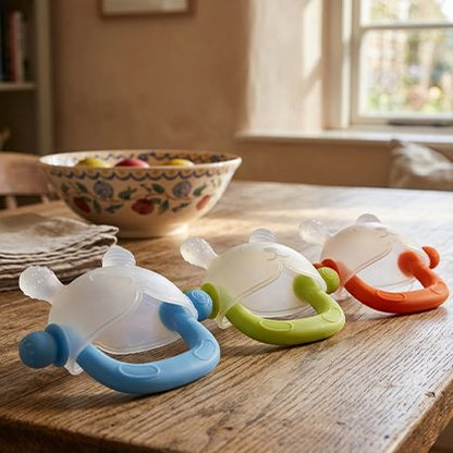 anneau de dentition bleu vert orange