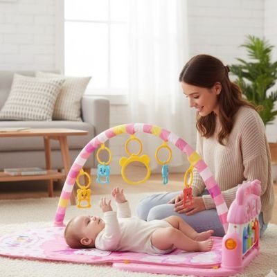 Arche d'éveil licorne rose