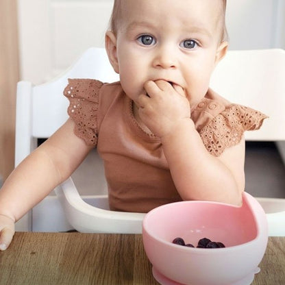 Assiette bebe rose fille
