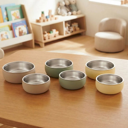 Assiette bebe rose vert jaune