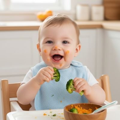 Bavoir bébé bleu