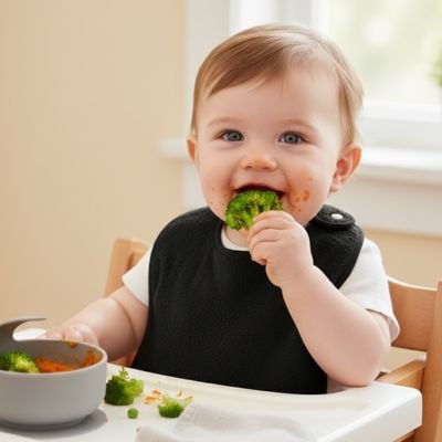 Bavoir bébé noir